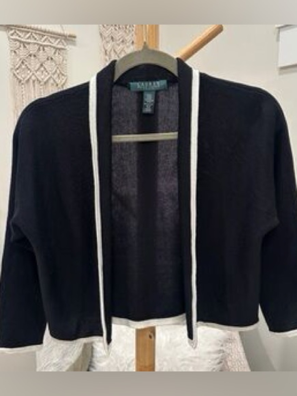 Ralph Lauren cropped open front cardigan
